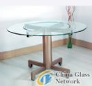 Glass dining table